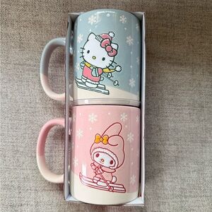 NIB- Sanrio Hello Kitty and My Melody Mugs